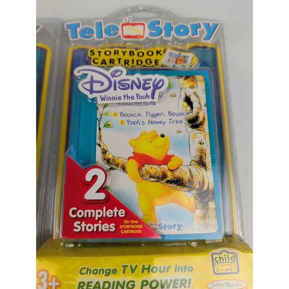 Storybook Cartridge Tele Story Set Of 2 Disney Lion King - Winnie The Pooh New